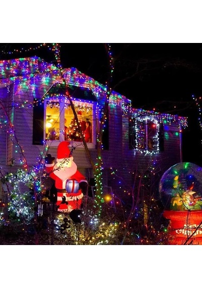 Jenerik Gd968 Şerit Pilli Aydınlatma 10 Metre 100 Adet Rgb Peri Led Çok Renkli