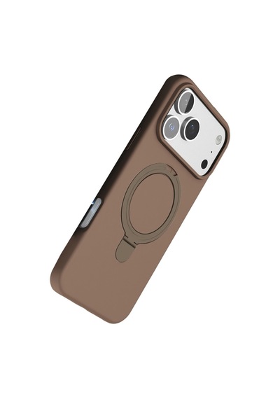 Apple İphone 17 Pro Regal Magsafe Standlı Kapak - Çöl Titanyum 0.2M-Çok Renkli