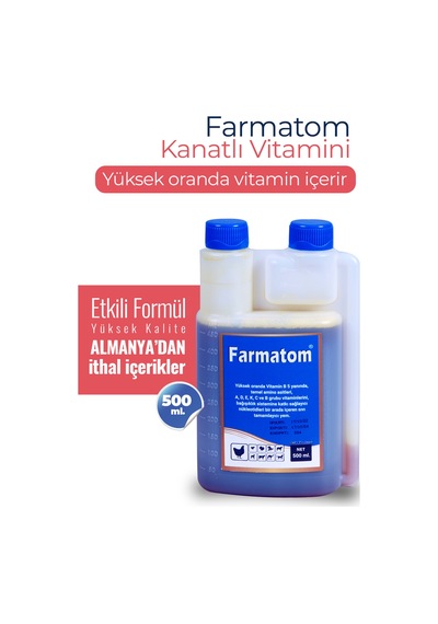 Munich Vet Farmatom Kanatlı Hayvanlar İçin Vitamin Desteği 500 ML