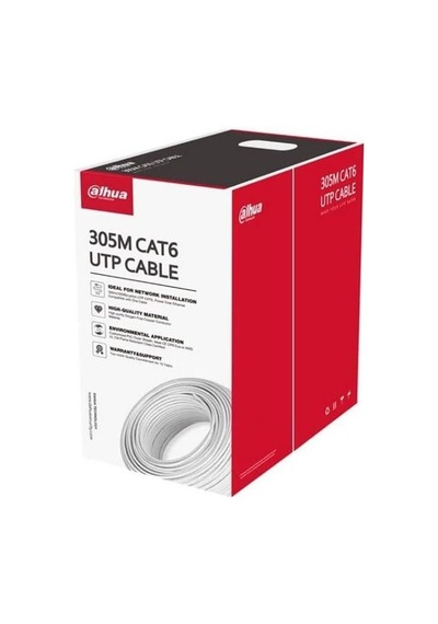 Dahua Cat6 Utp 24awg Beyaz 305m Saf Bakır Kablo Halojen Free Dh-pfm923ı-6un-c