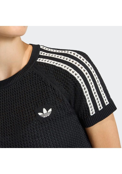 Adidas Knitted Crochet Cali Kadın Tişört C-adıkc6481b30a00 Siyah