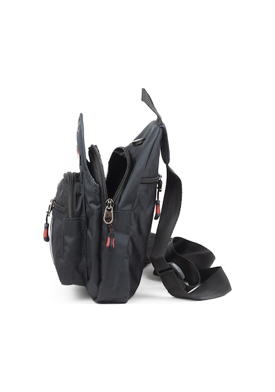 İmaks Küçük Boy Çokgözlü Günlük Çapraz Göğüs El Ve Omuz Çantası Unisex Body Bag Siyah 955 Siyah - Kırmızı