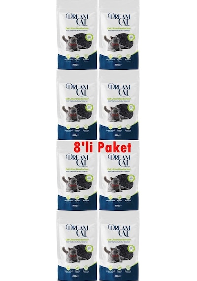 Dream Cat Kedi Kumu Koku Giderici Aktif Karbonlu 8x200 Gr