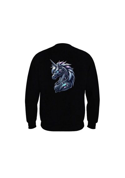 Ogc Mekanik Unicorn Unisex Sweatshirt Siyah
