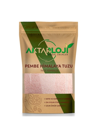 1 Kg Pembe Himalaya Tuzu İnce Öğütülmüş Yemeklik 1. Kalite