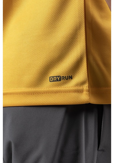 Maraton Regular Erkek Bisiklet Yaka Safran T-shirt Safran
