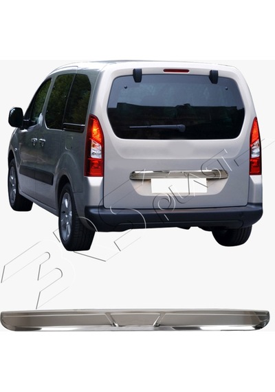Peugeot Partner Tepee Uyumlu 2008-2018 Krom Bagaj Çıtası Paslanmaz Çelik