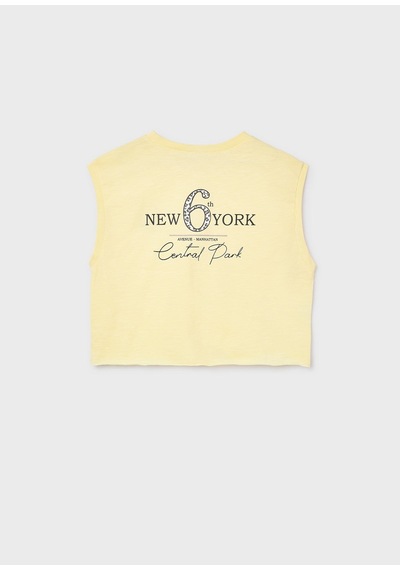 Mayoral Kız Çocuk Askılı Crop Tshirt Sarı SARI