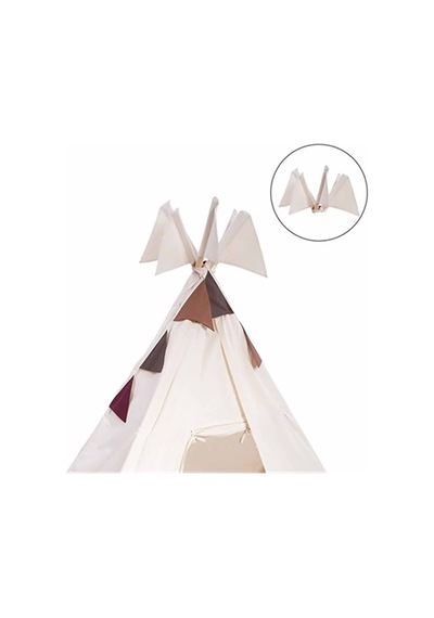 Kiddy's Teepee Tekli Tepe Bayrak - Krem