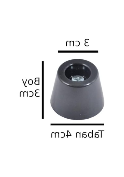Plastik Konik Ayak Yükseltici, 3 Cm Boy, 3-4 Cm Çap 6395751