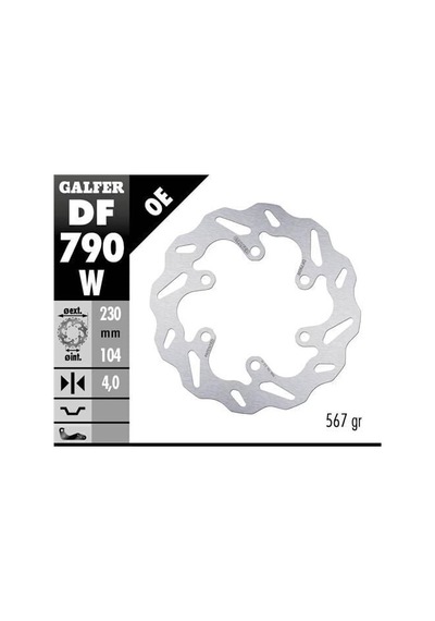 Husqvarna Vitpilen 401 Arka Fren Diski 230 Mm 2024 Sonrası Galfer Dalgalı Sabit Disk