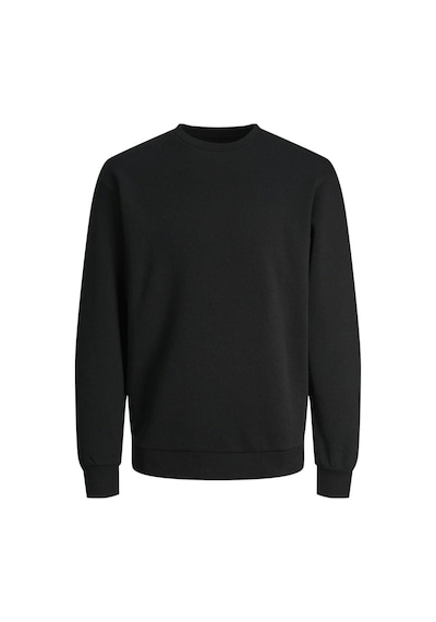 Jack & Jones Erkek Siyah Jjebradley Sweat Crew Noos Sweatshirt 12249341-black Siyah