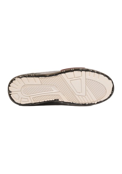 Beyaz Hakiki Deri Kroko Desenli Erkek Sneaker Çok Renkli