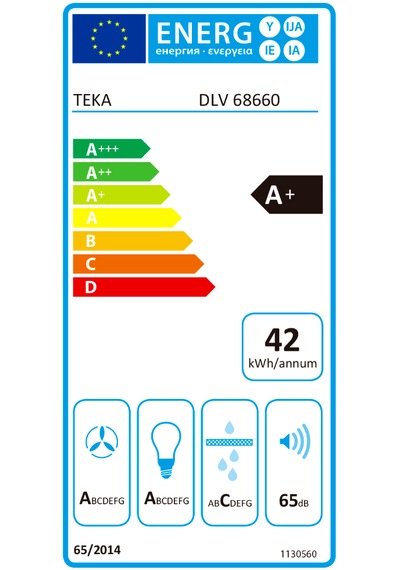 Teka DLV 68660 WH Tos Duvar Tipi Davlumbaz