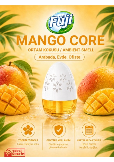 Ilgaz Fuji Mango Kokulu Araç, Wc, Oda Ve Ortam Kokusu 100 Ml Mango Core Kalıcı Kavanoz Koku