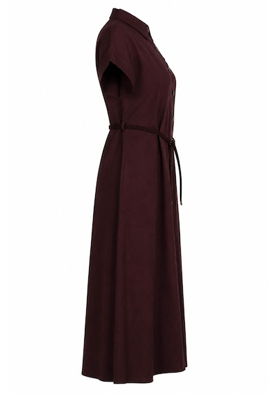 Trender E-018 Mürdüm Kadın Elbise 27kd52000106