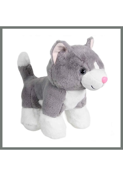 Bezos Kedi Peluş Gri 36 Cm Mmbz