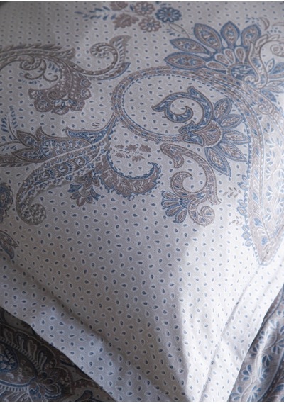 King Size Berta Yeşil Elegance Saten Nevresim Takımı Çok Renkli