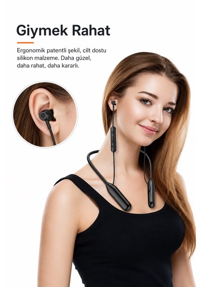 Atlt Atlantis Y20 Şarjlı Mıknatıslı 6.0 Bluetoothlu Spor Kablosuz Kulaklık