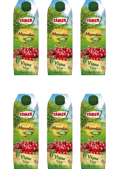 Tamek Meyvelim Vişne İçeceği 1 Lt X 6 Adet