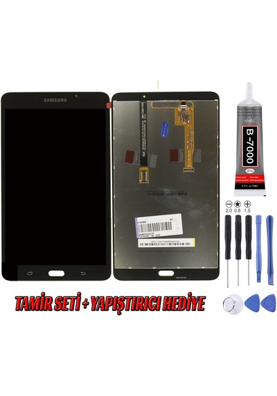 Samsung Uyumlu T280 Lcd Ekran Siyah Montaj Kiti