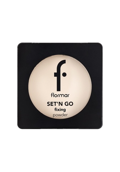 Flormar Sabitleyici Mat Kompakt Pudra (Soğuk Alt Ton) - Set'n Go Fixing Powder - 001 Banana - 8682536053631
