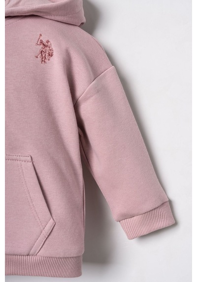 U.S. Polo Assn. Nakışlı Kız Bebek Pembe Uzun Kol Pijama Takım Usb3246-c-v4 Usb3246-c-v4 Pembe02