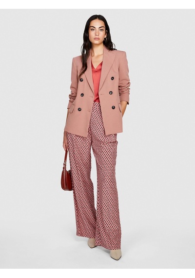 Sisley %100 Viskoz Desenli Palazzo Pantolon Kadın Siyah Pantolon - 323a4utslf03t