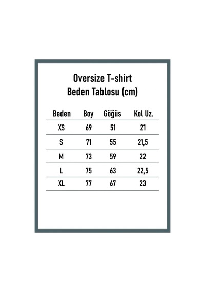 Startmore Bisiklet Yaka Siyah Ay Baskılı Oversize Siyah