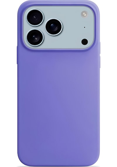 Apple iPhone Uyumlu 17 Pro Max Soft Touch Lansman Silikon Kılıf Pastel Lila