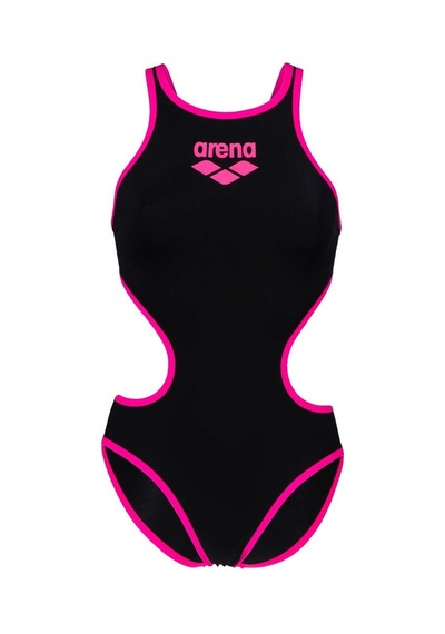 Arena One Bıglogo Kadın Yüzücü Mayosu 001198591 Pembe - Siyah