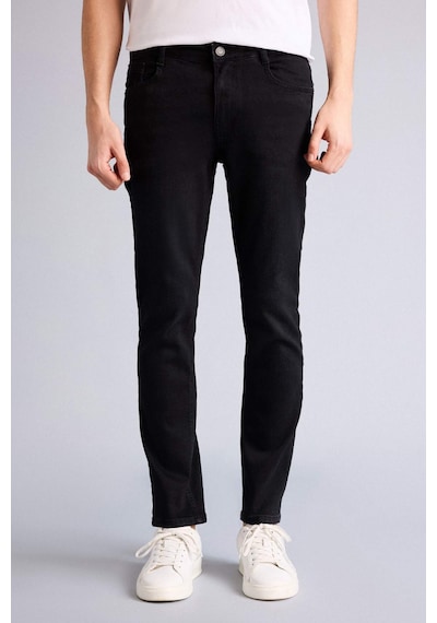 DeFacto Pedro Slim Fit Dar Kalıp Normal Bel Dar Paça Jean Pantolon R8788AZ25AUNM40