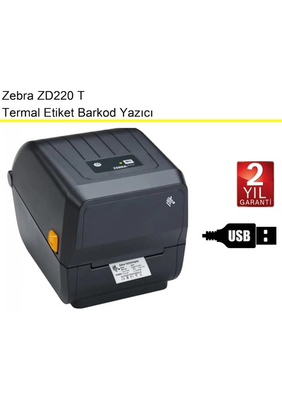 Zebra Zd 220t Termal Ve Ribonlu Etiket Barkod Yazıcı