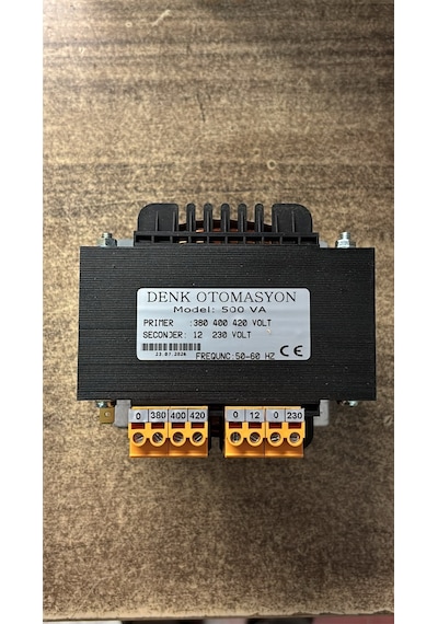 Denk 500va-380/12-230 ,500va 380v 12v-220v Pano Trafo
