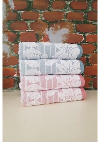 Özdilek Terra 4'lü Havlu - Mint Pudra Çok Renkli