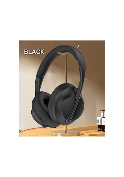 Kulak Üstü Kablosuz Uyumlu Bluetooth Kulaklık Stereo Gürültü Önleyici Katlanabilir Dahili Mikrofon Siyah - 586749383