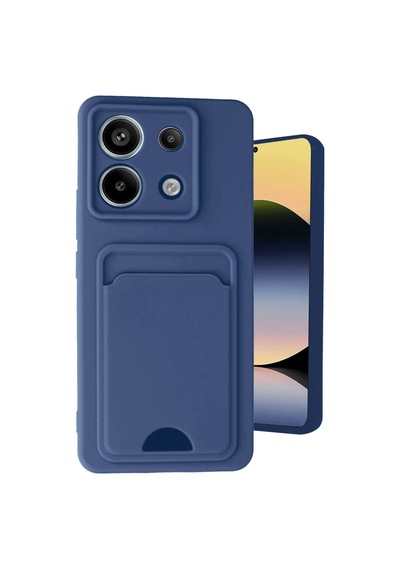Xiaomi Redmi Note 13 Pro 5g Kılıf Kelvin Kartvizitli Silikon - Lacivert -