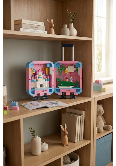Ogi Mogi Toys Eğitici Bloklar Pembe Valiz 519 Parça  Yapı Seti