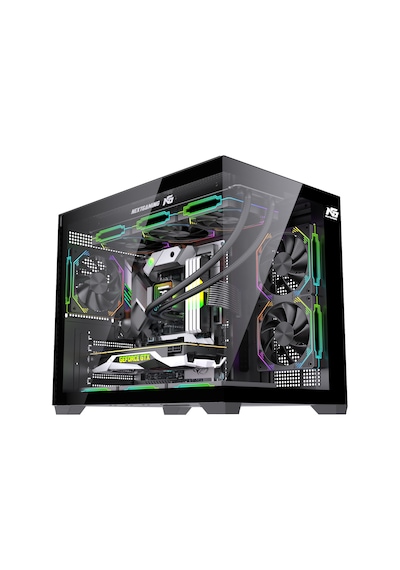 Orion Cube Xl 6x Argb Fan Kumanda Ve Kontrolcü M-atx Boş Bilgisayar Kasası Siyah