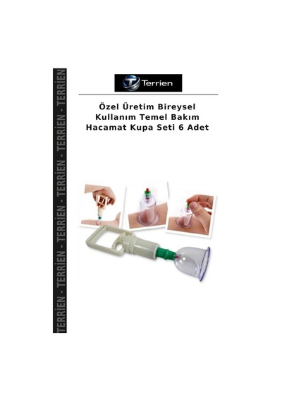 Özel Üretim Bireysel Kullanım Temel Bakım Hacamat Kupa Seti 6 Adet