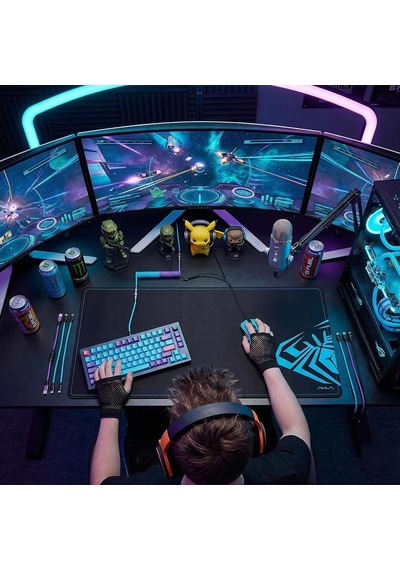 Lexroo Mp-xl 90x40cm Kaymaz Tabanlı Gaming Oyuncu Mousepad Siyah Standart