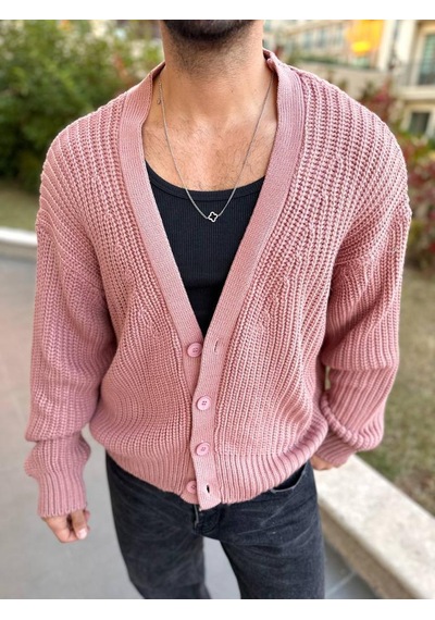 Elku Moda Hırka Triko Örgülü Desenli Örgü Hırka Şal Yaka Tüylenmez Naturel Pamuk Düğmeli Hırka Pembe Elku Moda Hırka Triko Örgülü Desenli Örgü Hırka Şal Yaka Tüylenmez Naturel Pamuk Düğmeli Hırka Pembe