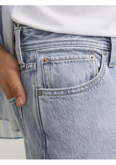 Jack & Jones Erkek Relaxed Fit Yüksek Bel Jean - Chris - 12254099 Blue Denim