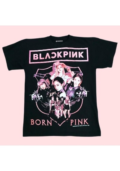 Flood Of Style Siyah K-pop Black Pink - Born Pink T-shirt Et1940