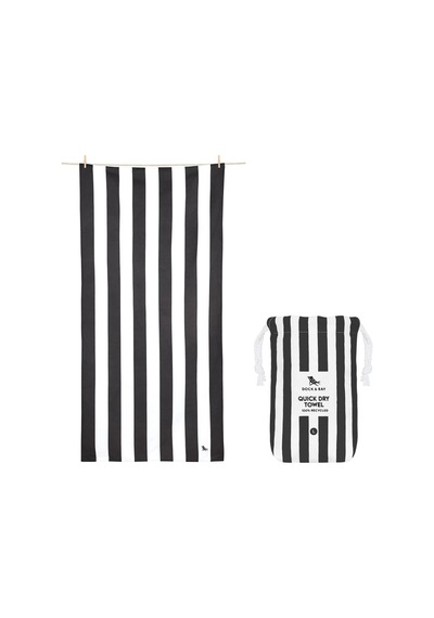 Dock And Bay Plaj Havlusu Cabana L Kamari Charcoal Siyah