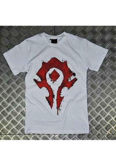 Stoned&Fame Unisex Warcraft Baskılı T-shirt Beyaz