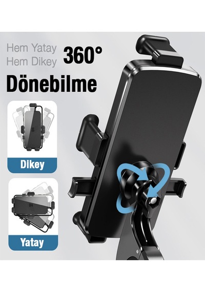 Darbe Emici 4-7inç Telefonları Destekler Motosiklet Scooter İçin Telefon Tutucu