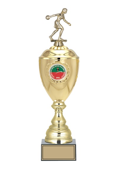 Odak Kupa - Figürlü Kupalar - Bowling Kadın Figürlü Kupalar Fg-079 B - 47 Cm Altın - Beyaz