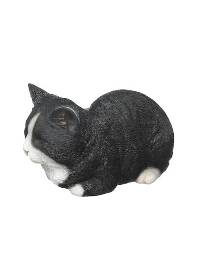 Ltd Geschenk Statue Schlafende Katze Schwarz Weiß
