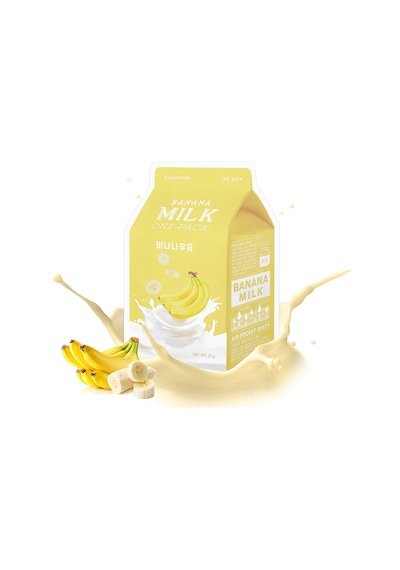 Missha Besleyici Bakım Sağlayan Yaprak Maske(Muz-Süt) APIEU Banana Milk One-Pack